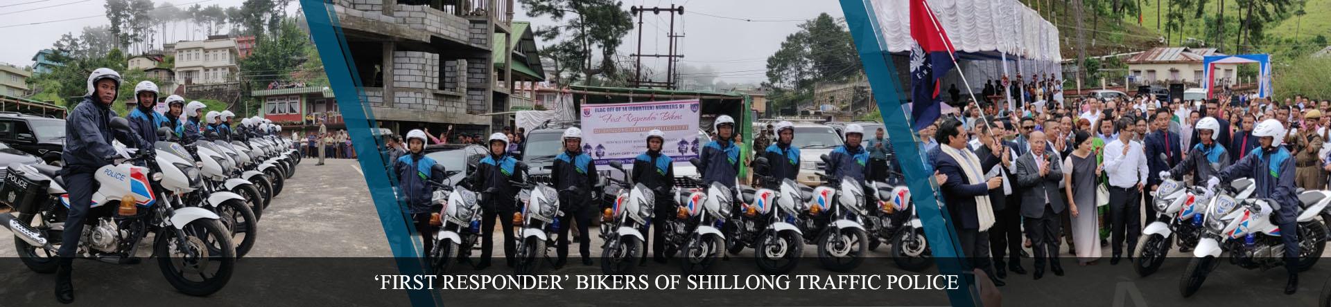 First Responder Bikers of Shillong Traffic