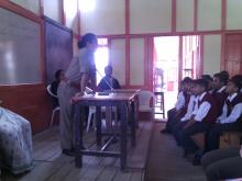 An awareness programme for school children organised by East Khasi Hills Police