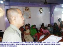 Awareness Programmes on 'Child Rights, Importance of Education for Children etc'