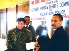 Award and Certificate Given By Police Officers