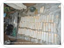 Recoveries from GNLA Camp Counter Insurgency Operations in East Garo Hills