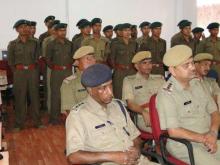 Senior Officers and Constable in DTC Hall at Police Training School, Mawroh