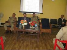 Shri D.N. Jyrwa, Superintendent of Police with Police Officers at DTC