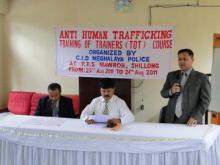 Inauguration of Anti Human Trafficking Training of Trainers (TOT) Course Organised by CID Organisation, Meghalaya Police