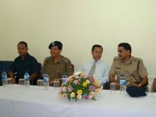 Shri D. N. Jyrwa, Superintendent of Police with other Police Officers at Inauguration of District Training Centre