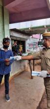 Continuing our efforts to raise awareness on Covid 19 Appropriate Behavior, our personnel conducted awareness and distributed pamphlets at Mihmyntdu, Jowai.
