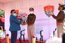 Farewell Parade in honor of Shri H. Nongpluh, IPS, Addl. Director General of Police (SB/CID), Meghalaya, Shillong held at 6th MLP Bn., Umran on 01.12.2021