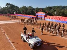 Farewell Parade in honor of Shri H. Nongpluh, IPS, Addl. Director General of Police (SB/CID), Meghalaya, Shillong held at 6th MLP Bn., Umran on 01.12.2021