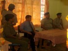 Shri D.N. Jyrwa, Superintendent Of Police with Police Officers at Inauguration of District Training Centre at East Garo Hills