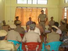 Talking With Police Officers at Inauguration of District Training Centre at East Garo Hills, Williamnagar
